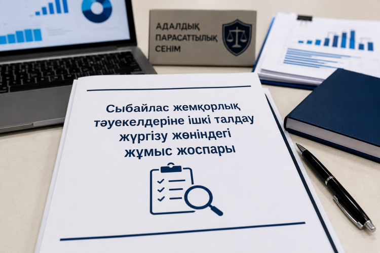 Сыбайлас жемқорлық тәуекелдеріне ішкі талдау жүргізу жөніндегі жұмыс жоспары